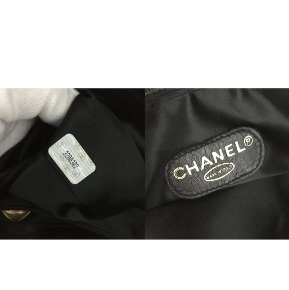 CHANEL CC Logo Caviar Skin Chain Shoulder Tote Bag - Picture 11 of 11